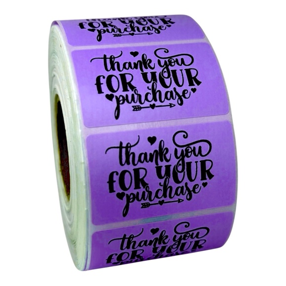 Thank you for your purchase sticker label for shops 2" | 8 Colors To Choose from - Picture 3 of 12